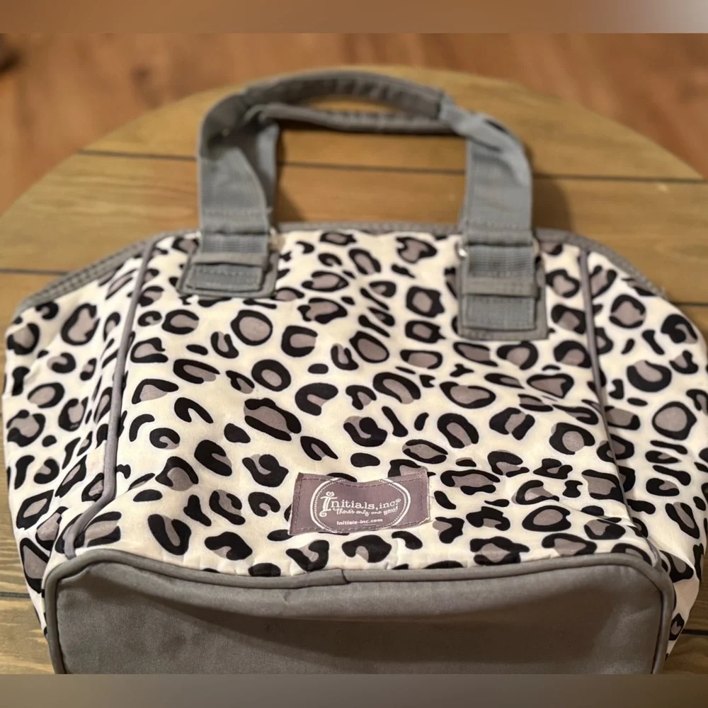 Animal print insulated lunch bag with name “Madison” EUC